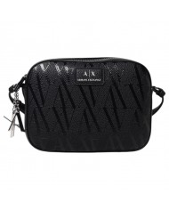 Tracolla Donna Armani Exchange Logata Leather Black