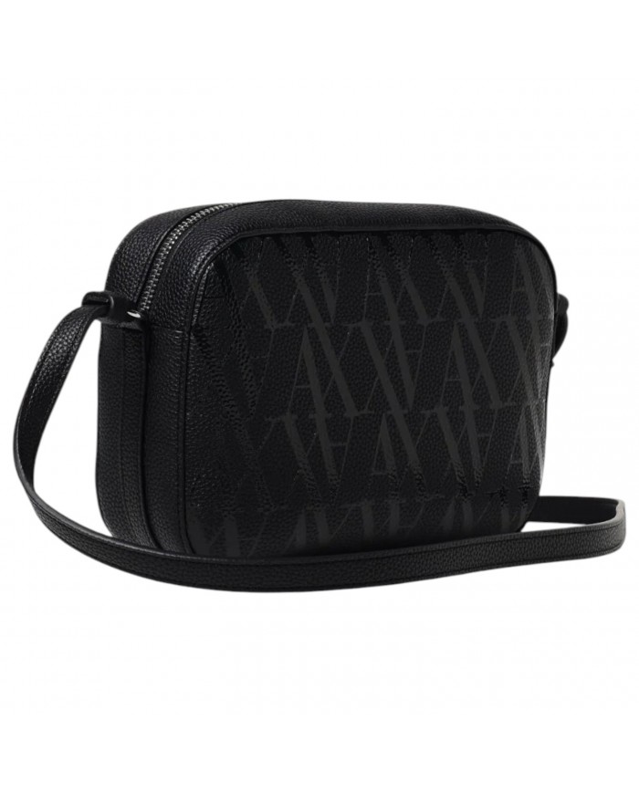 Tracolla Donna Armani Exchange Logata Leather Black