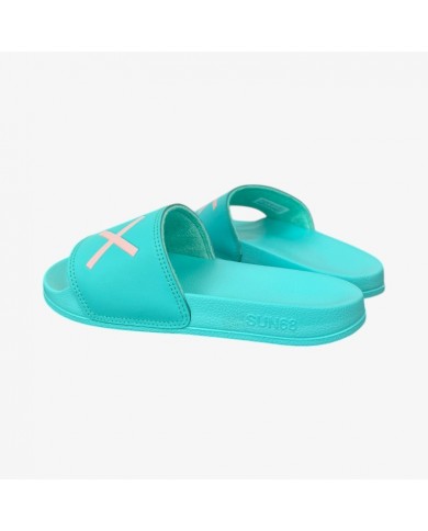 Ciabatta Donna Sun 68 Slippers Logo Δ X Verde Acqua
