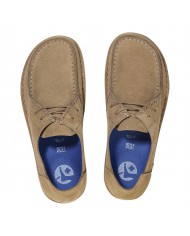 Mocassino Uomo Birkenstock Unisex Donna Utti Lace Pelle scamosciata Gray Taupe