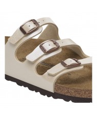 Sandalo Donna Birkenstock Unisex Florida BS Birko-Flor Graceful Pearl White