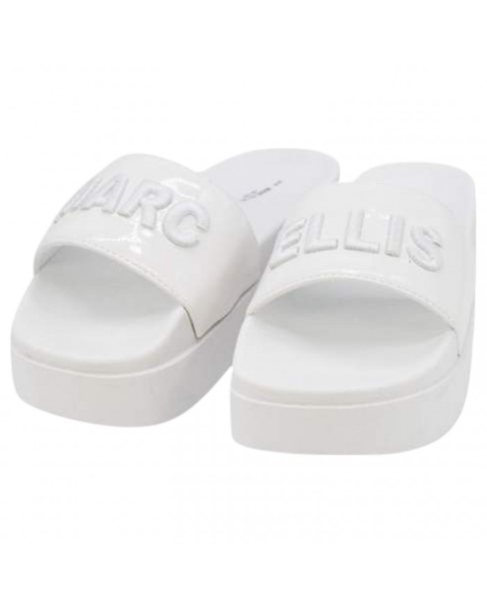 Ciabatta Marc Ellis Donna Platform Logata White