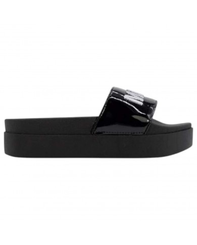 Ciabatta Marc Ellis Donna Platform Logata Black Silver