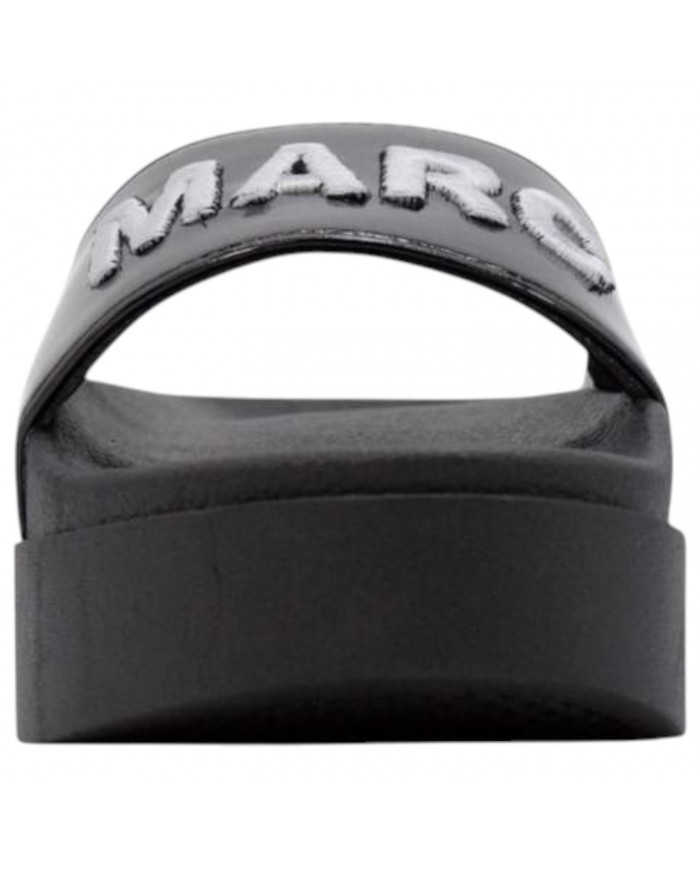 Ciabatta Marc Ellis Donna Platform Logata Black Silver