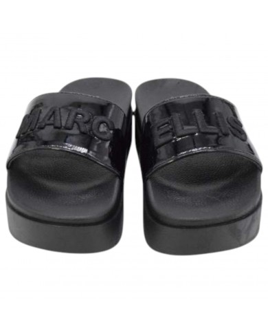 Ciabatta Marc Ellis Donna Platform Logata Black