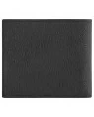 Portafoglio Armani Exchange Uomo Line Logo Con Portamonete Saffiano Leather Black