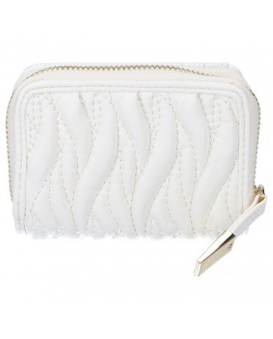 Portafoglio Gaelle Donna Mini Zip Around Matelassé White