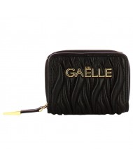 Portafoglio Gaelle Donna Mini Zip Around Matelassé Black