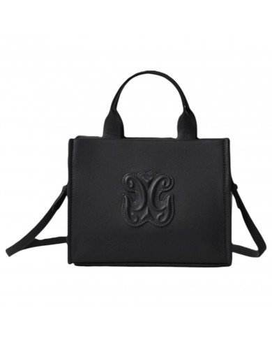 Mini Shopper Gaelle Donna Con Tracolla Embossed Logo Leather Black