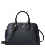 Borsa A Mano Gaelle Donna Con Tracolla Line Logo Leather Black