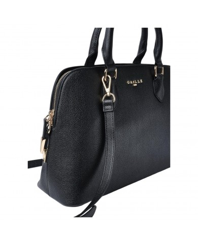 Borsa A Mano Gaelle Donna Con Tracolla Line Logo Leather Black