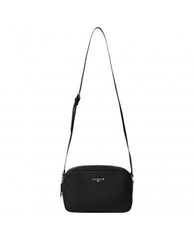 Tracolla Gaelle Donna Metal Logo Camera Bag Leather Black