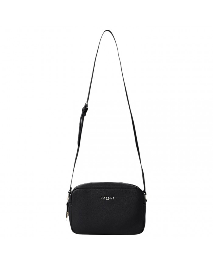 Tracolla Gaelle Donna Metal Logo Camera Bag Leather Black