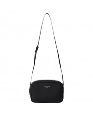 Tracolla Gaelle Donna Metal Logo Camera Bag Leather Black