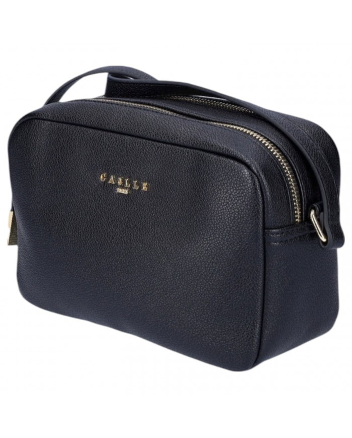 Tracolla Gaelle Donna Metal Logo Camera Bag Leather Black