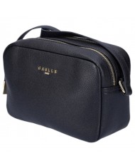 Tracolla Gaelle Donna Metal Logo Camera Bag Leather Black