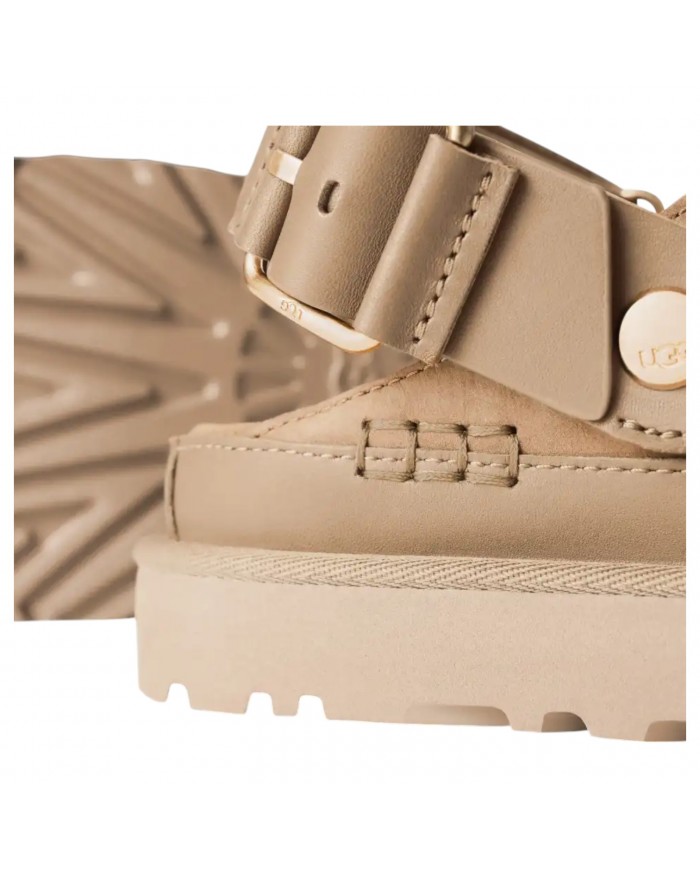 Sandalo Donna Ugg Unisex Sabot Goldenstar Villa Clog Leather Mustard Seed