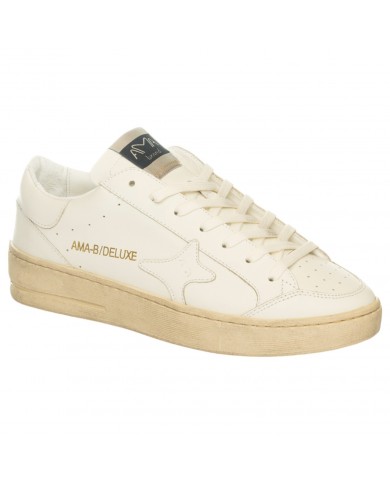Sneakers Ama Brand Donna Slam Ama B Deluxe Leather White