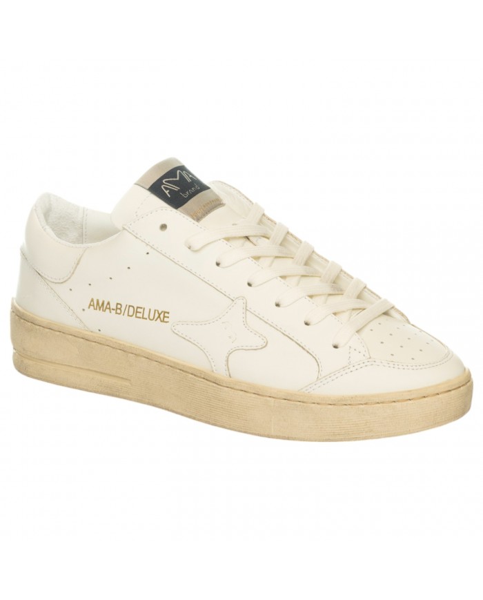 Sneakers Ama Brand Donna Slam Ama B Deluxe Leather White