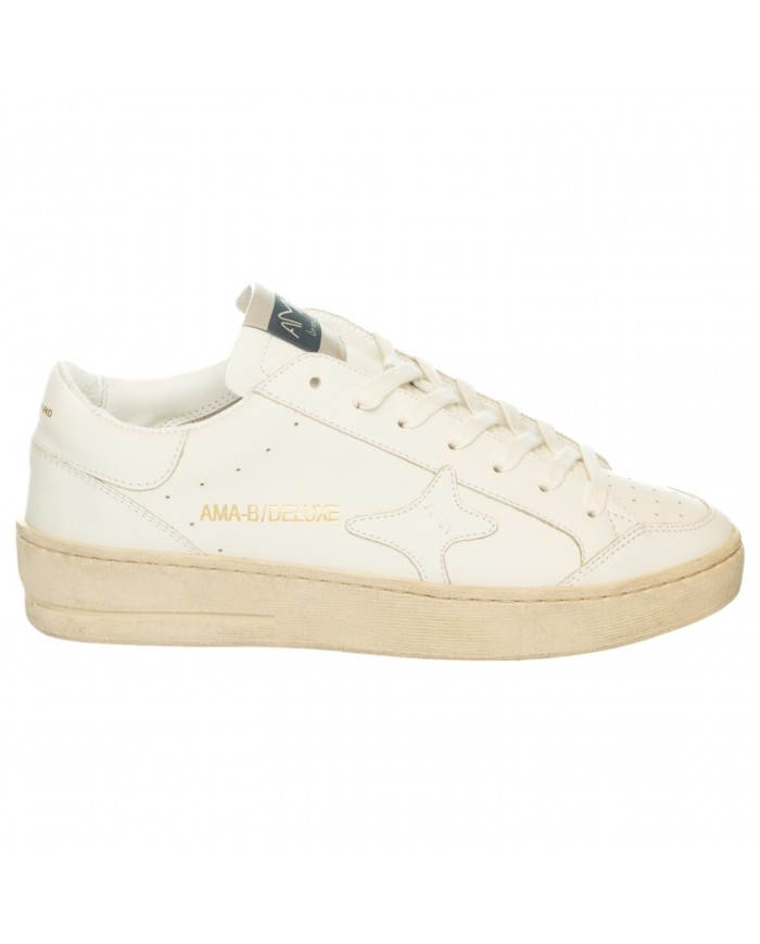 Sneakers Ama Brand Donna Slam Ama B Deluxe Leather White