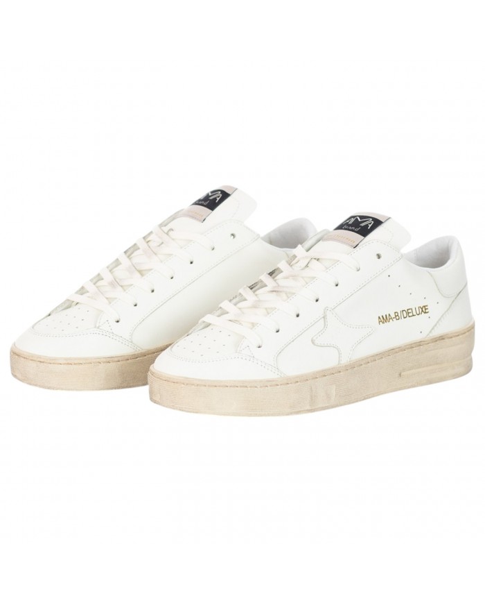 Sneakers Ama Brand Donna Slam Ama B Deluxe Leather White