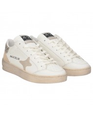 Sneakers Ama Brand Donna Slam Ama B Deluxe Glitter Leather White