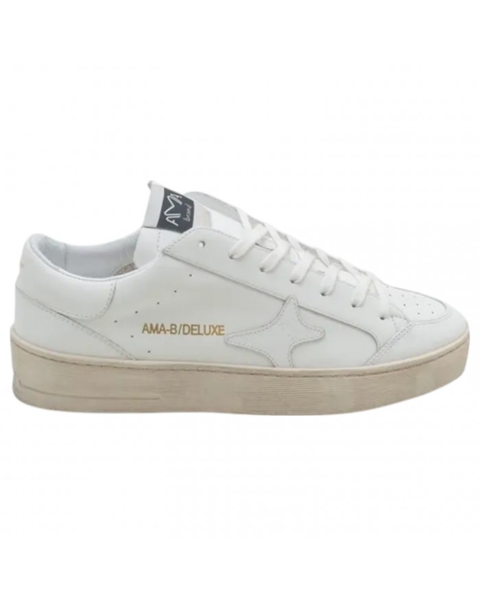 Sneakers Ama Brand Uomo Slam Ama B Deluxe Leather White