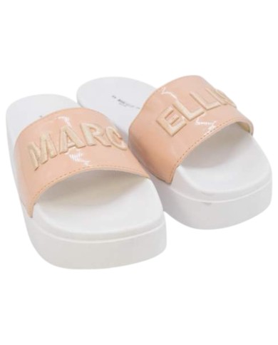 Ciabatta Marc Ellis Donna Platform Logata Salmon White