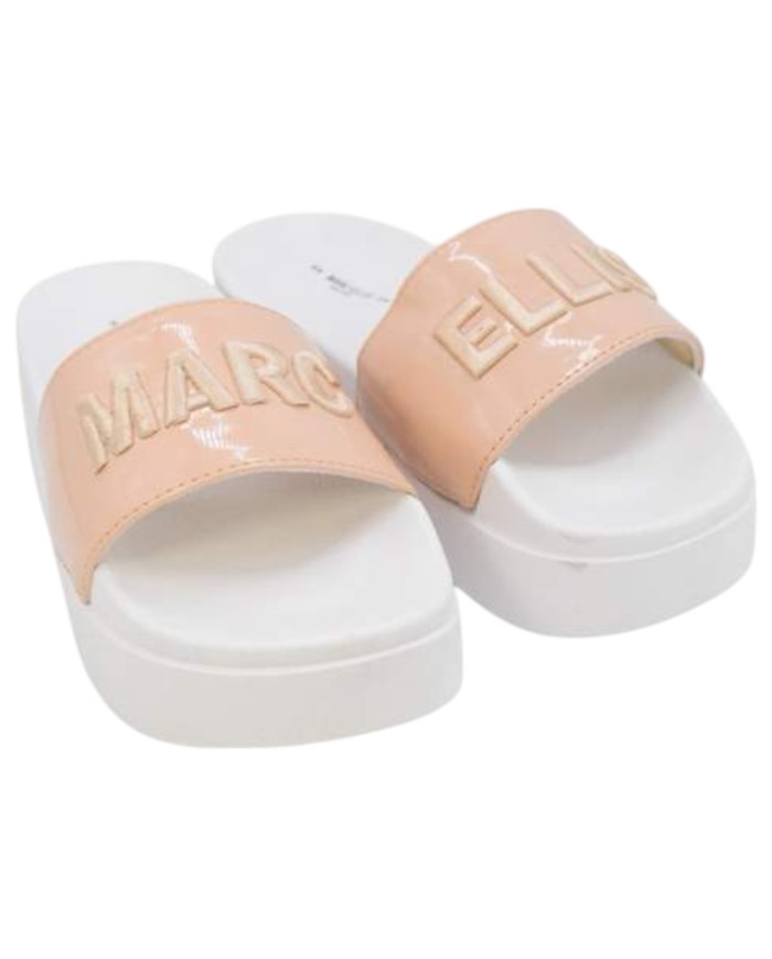 Ciabatta Marc Ellis Donna Platform Logata Salmon White