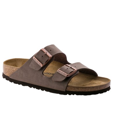 Sandalo Unisex Donna Uomo Birkenstock Arizona Birko-Flor Doppia Fascia Mocca