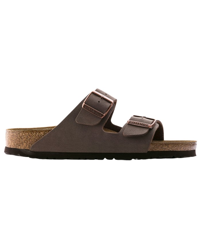 Sandalo Unisex Donna Uomo Birkenstock Arizona Birko-Flor Doppia Fascia Mocca
