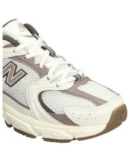 Sneakers Donna New Balance Unisex 530 Mesh Leather Natural White Brown