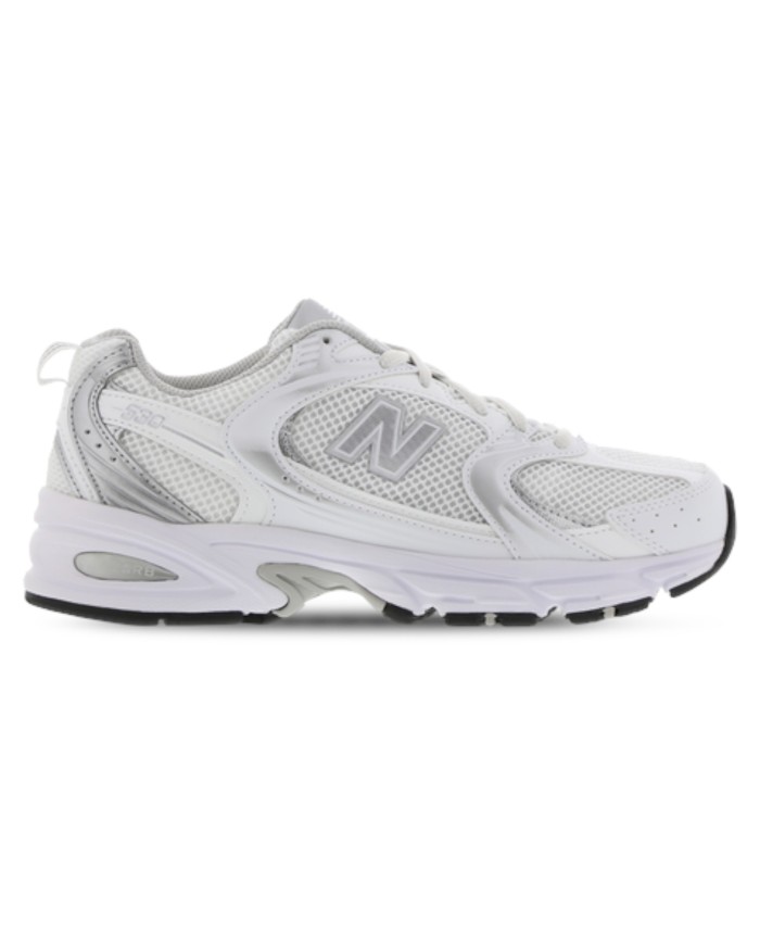 Sneakers Donna New Balance Unisex 530 Mesh Leather Natural White Grey