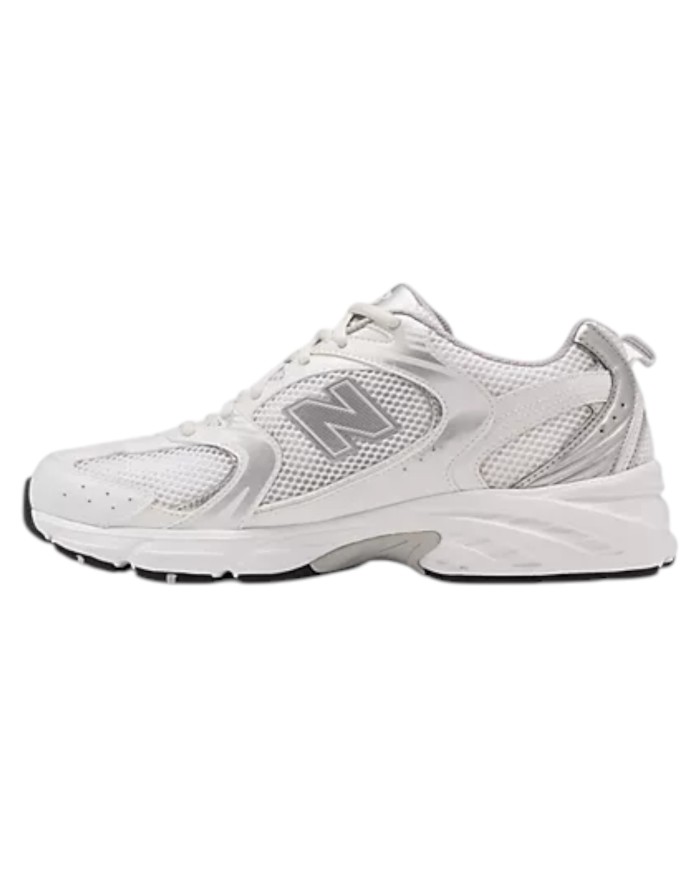 Sneakers Donna New Balance Unisex 530 Mesh Leather Natural White Grey