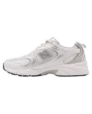 Sneakers Donna New Balance Unisex 530 Mesh Leather Natural White Grey