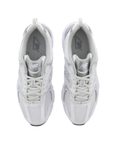 Sneakers Donna New Balance Unisex 530 Mesh Leather Natural White Grey