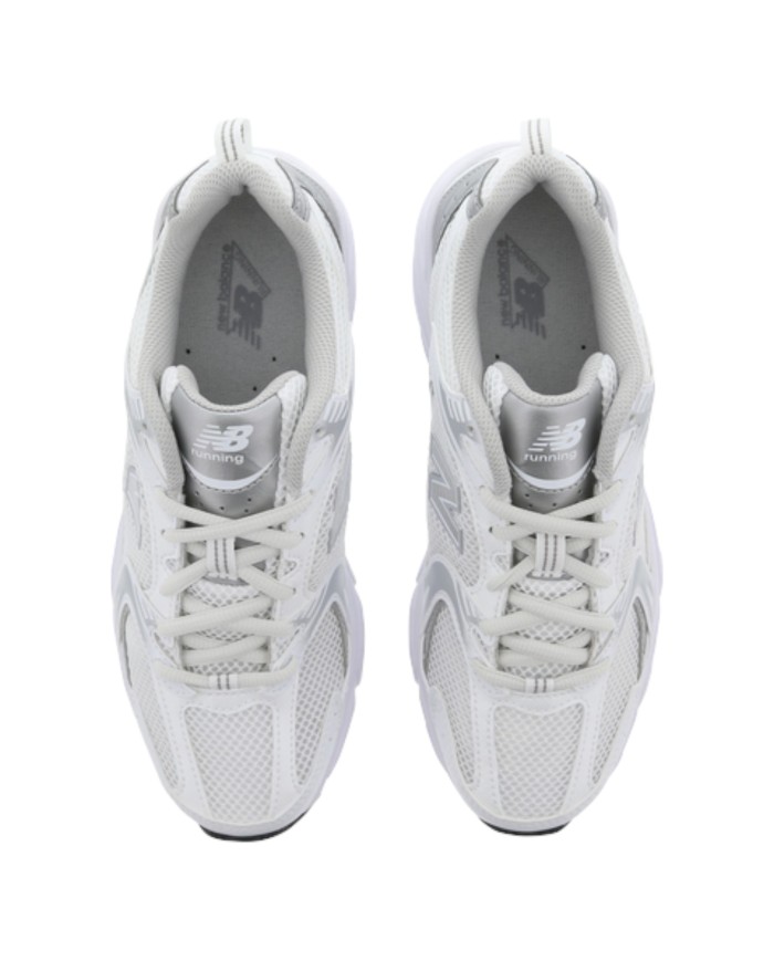 Sneakers Donna New Balance Unisex 530 Mesh Leather Natural White Grey