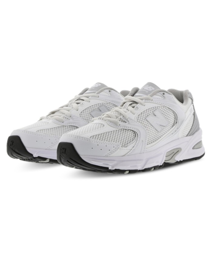 Sneakers Uomo New Balance Unisex 530 Mesh Leather Natural White Grey