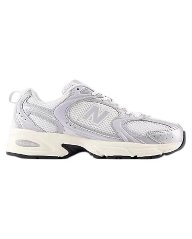 Sneakers Donna New Balance Unisex 530 Mesh Leather White Grey