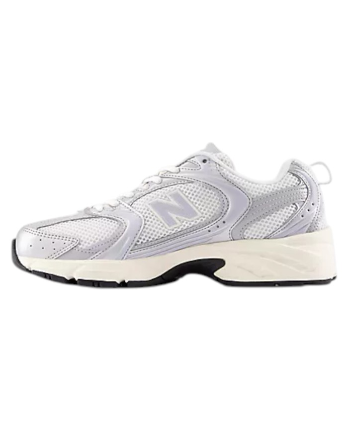 Sneakers Donna New Balance Unisex 530 Mesh Leather White Grey