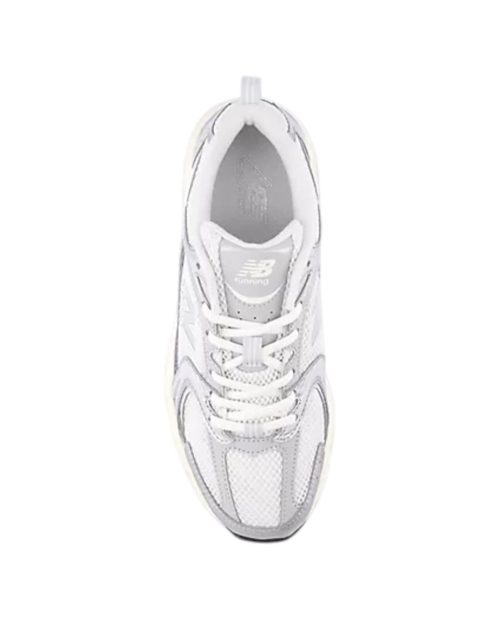 Sneakers Donna New Balance Unisex 530 Mesh Leather White Grey