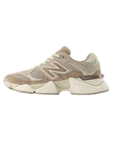 Sneakers Donna New Balance Unisex 9060 Mesh Suede Taupe