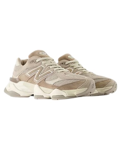 Sneakers Donna New Balance Unisex 9060 Mesh Suede Taupe