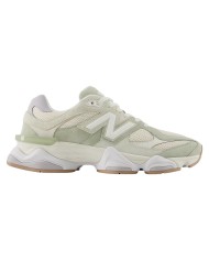 Sneakers Donna New Balance Unisex 9060 Mesh Suede White Green