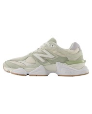 Sneakers Donna New Balance Unisex 9060 Mesh Suede White Green