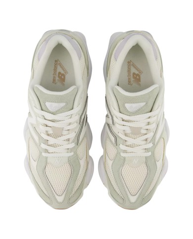 Sneakers Donna New Balance Unisex 9060 Mesh Suede White Green