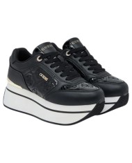Sneakers Guess Donna Camrio 9 Platform 4G Logo Leather Black