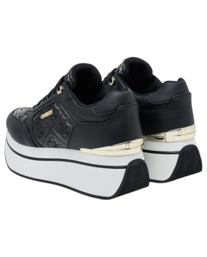 Sneakers Guess Donna Camrio 9 Platform 4G Logo Leather Black