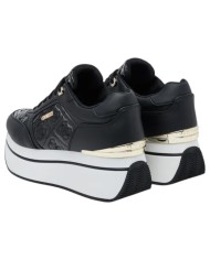Sneakers Guess Donna Camrio 9 Platform 4G Logo Leather Black
