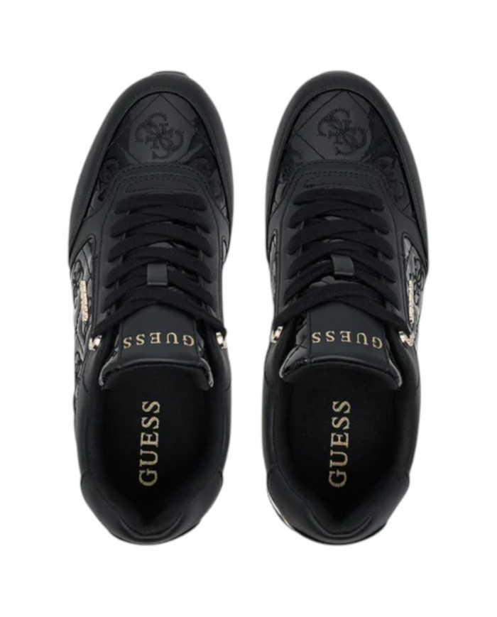 Sneakers Guess Donna Camrio 9 Platform 4G Logo Leather Black